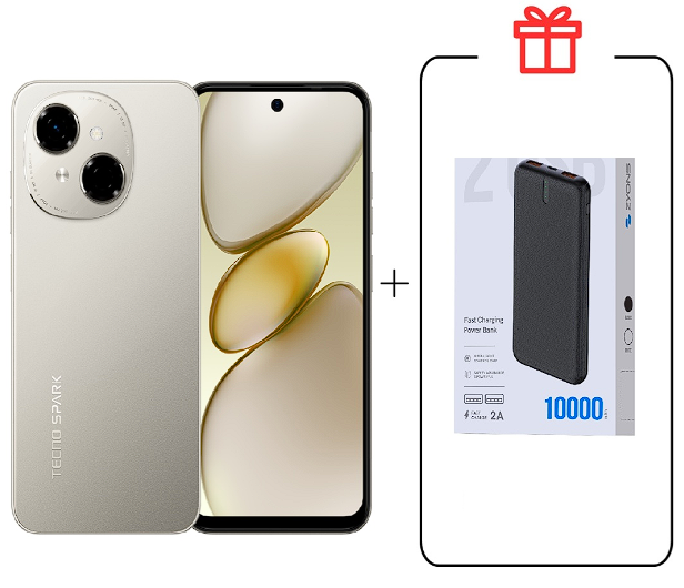 Смартфон Tecno Spark Go 1 3/64Gb Titanium Gold+подарок купить,NaN