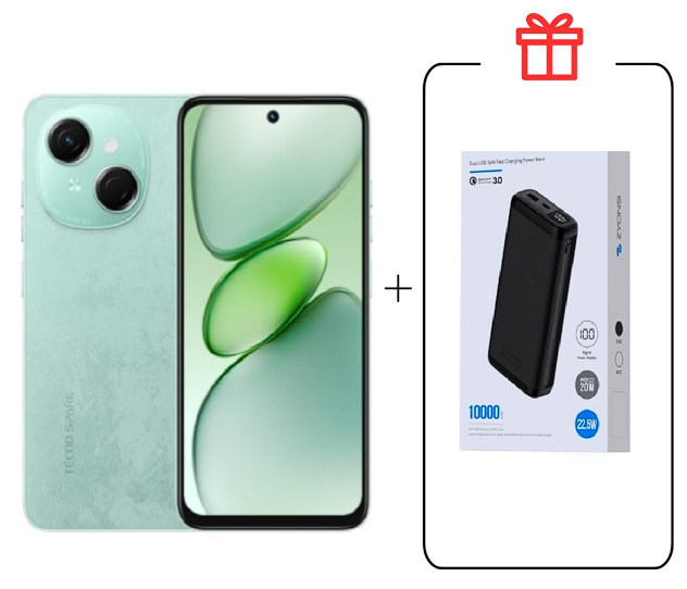 Смартфон Tecno Spark Go 1 3/64Gb Magic Skin Green+подарок купить,NaN