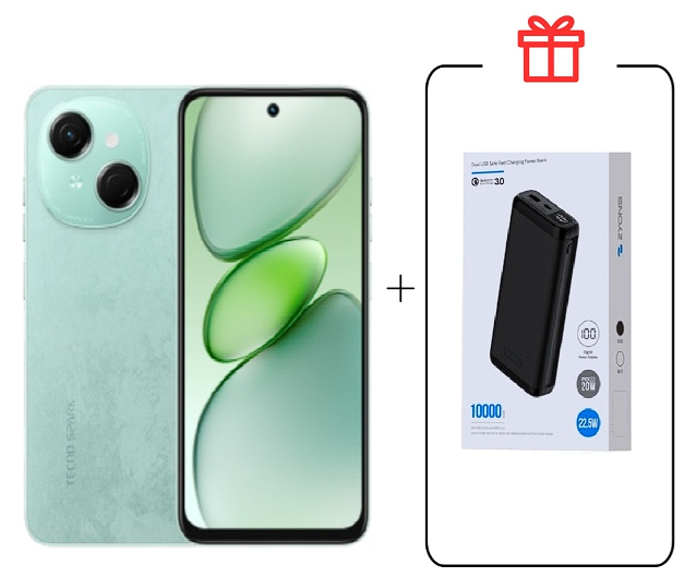 Смартфон Tecno Spark Go 1 3/64Gb Magic Skin Green+подарок купить,NaN