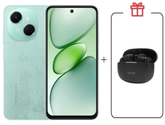 Смартфон Tecno Spark Go 1 3/64Gb Magic Skin Green+подарок купить,NaN