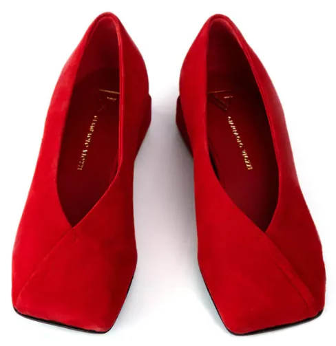 Балетки Giampaolo Viozzi Loafer Camoscio DI099 Ferrari красные 36 купить,0