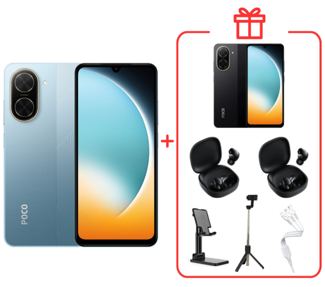 Смартфон Xiaomi Poco C71 3/64Gb Blue + подарок купить,NaN