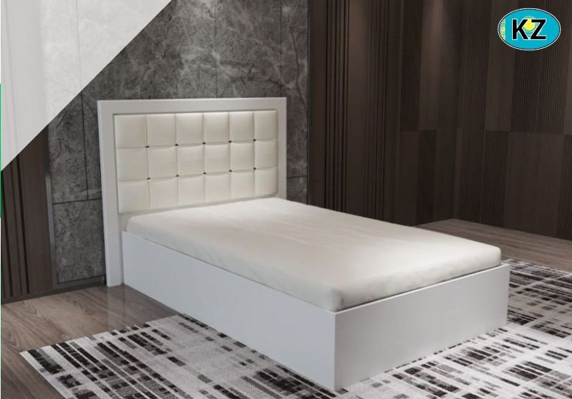 Кровать Doma Tur-160см 4865145 160x200см с матрасом белая купить,NaN