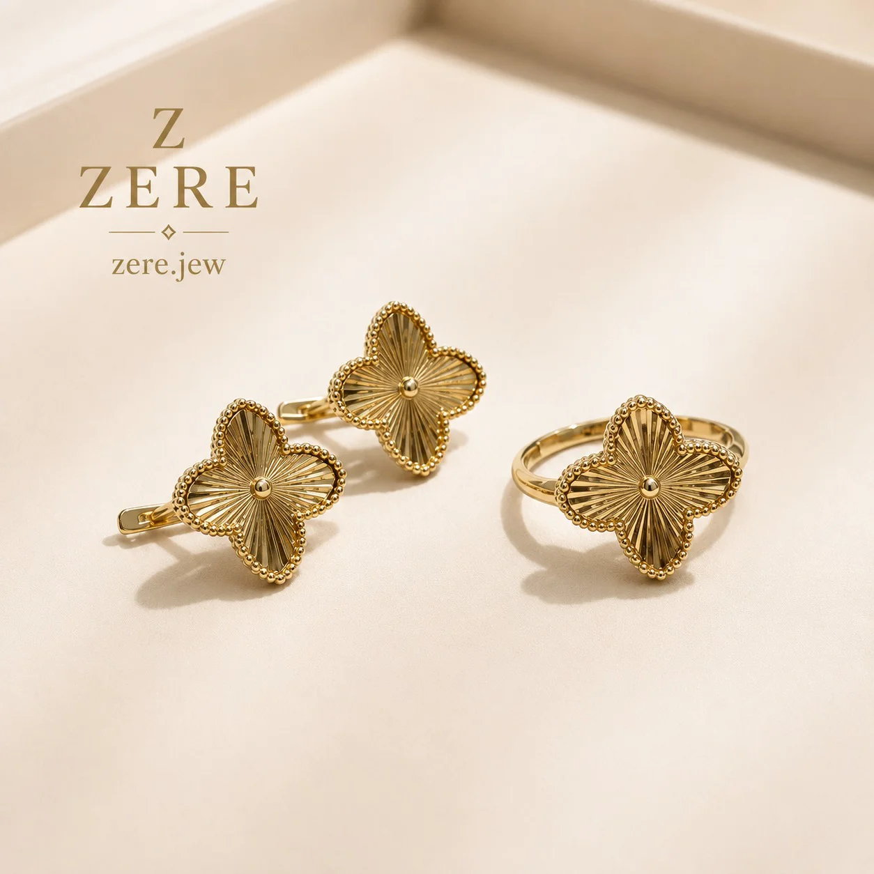 Комплект Zere серьги и кольцо в форме цветка 5.61г 17р - ForteMarket Комплект Zere серьги и кольцо в форме цветка 5.61г 17р купить,462825