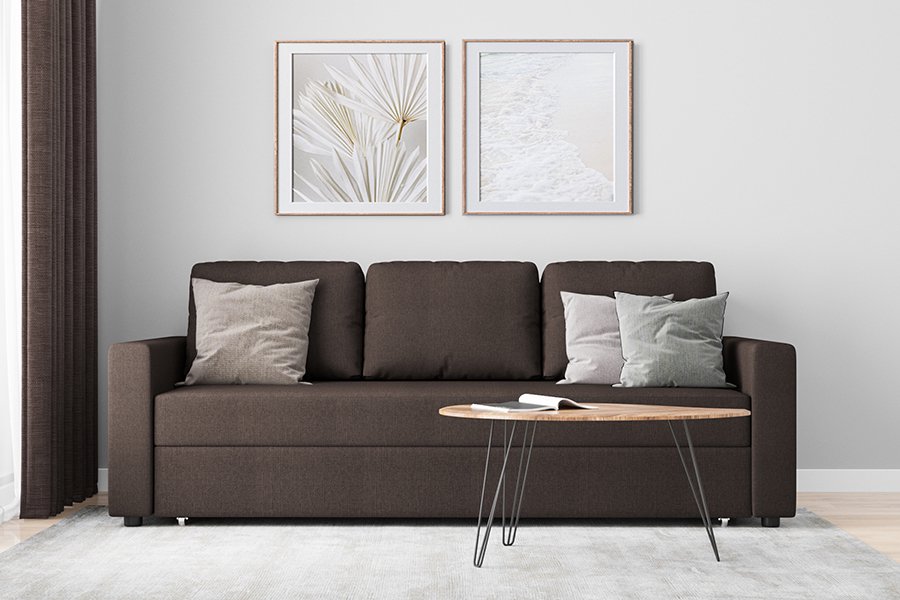 Диван divan.ru Порту Textile Brown купить,NaN