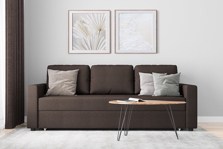 Диван divan.ru Порту Textile Brown купить,NaN
