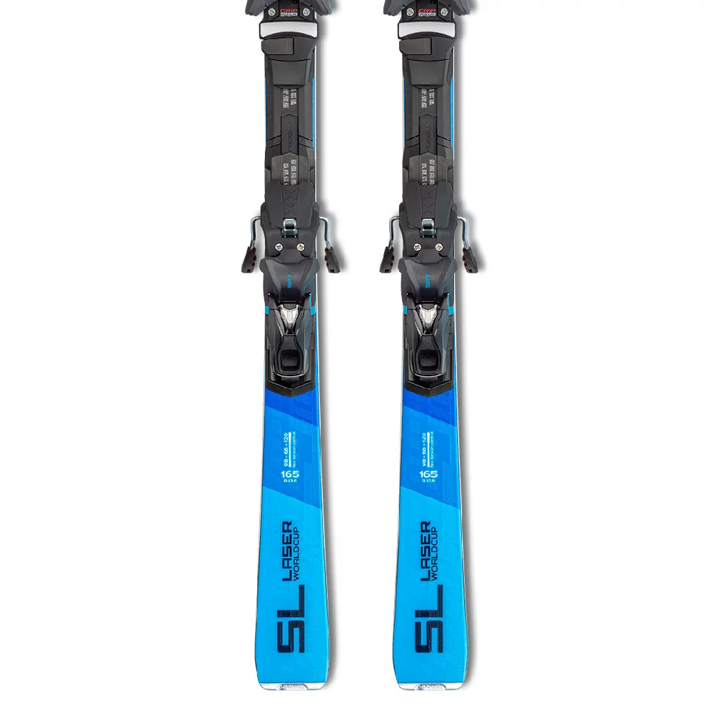 Лыжи Stockli Laser GS + MC12 41010223 черно-голубые 170