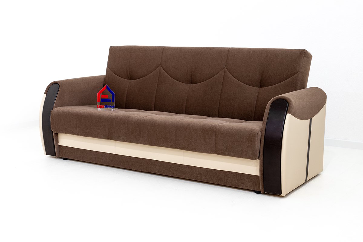 Комплект мягкой мебели АСМ Элегант Сиеста 4 кат 3 Ника 05 Ecotex 109 Ecotex 213 коричневый купить,NaN