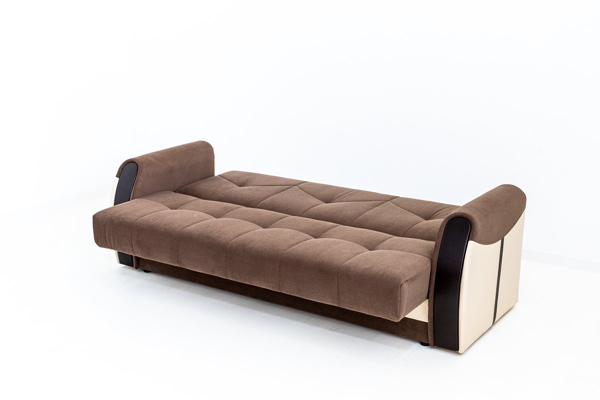 Комплект мягкой мебели АСМ Элегант Сиеста 4 кат 3 Ника 05 Ecotex 109 Ecotex 213 коричневый купить,NaN