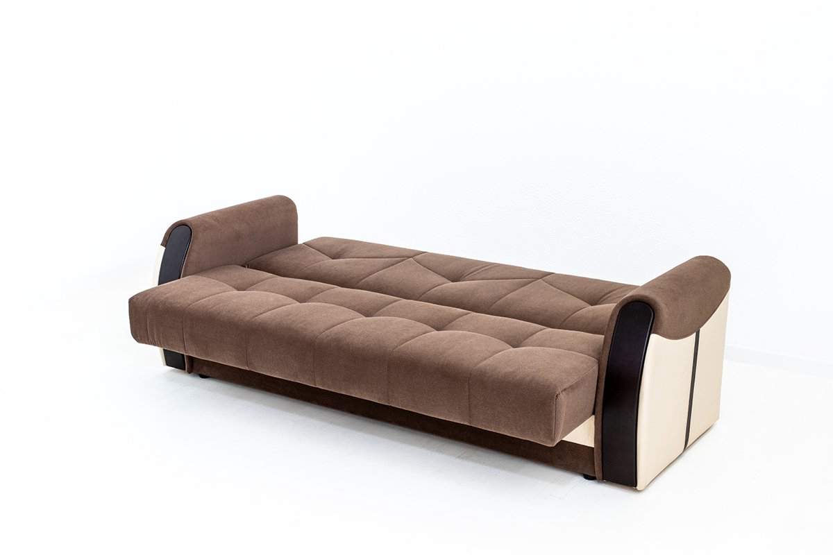 Комплект мягкой мебели АСМ Элегант Сиеста 4 кат 3 Ника 05 Ecotex 109 Ecotex 213 коричневый купить,NaN