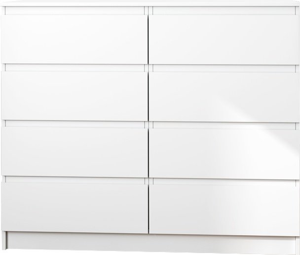 Комод Мебель Азии МС Мори МК 1200.8/2 белый купить,NaN