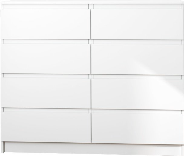Комод Мебель Азии МС Мори МК 1200.8/2 белый купить,NaN