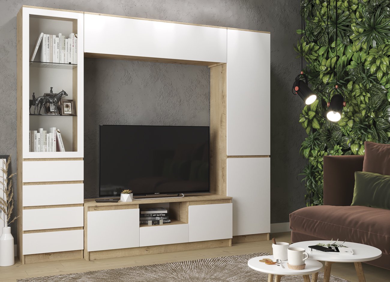 Тумба ТВ Мебель Азии Марли МТБ 1400.1 140x47x44.5 см купить,0
