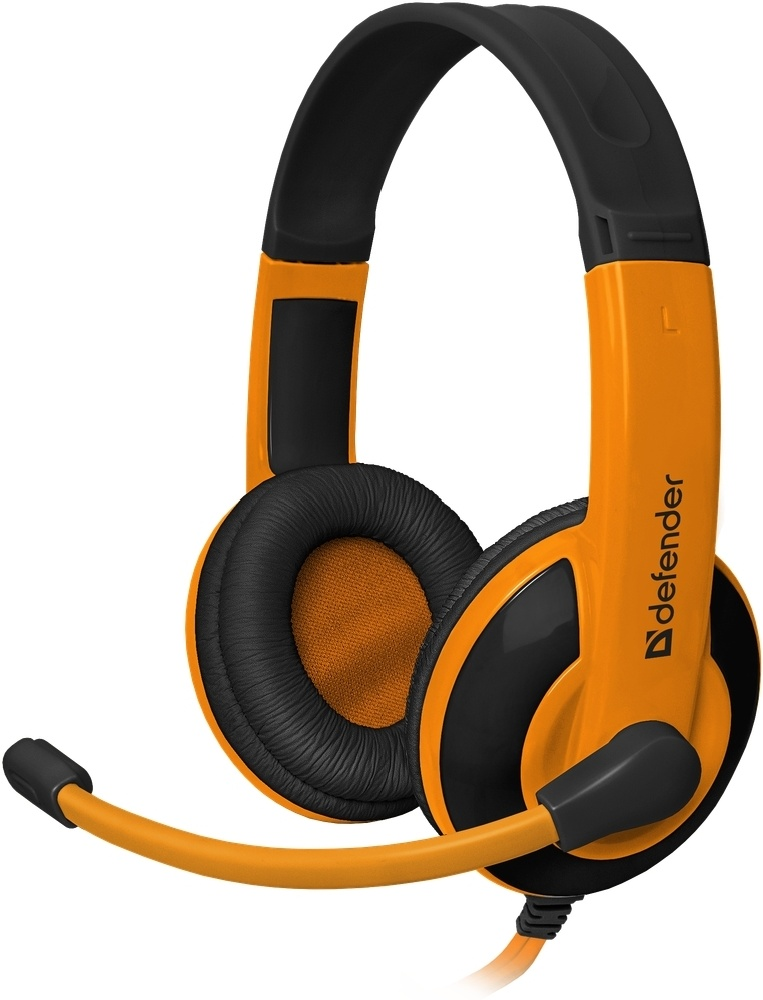 Наушники Defender Warhead G-120 черно-оранжевые купить,NaN