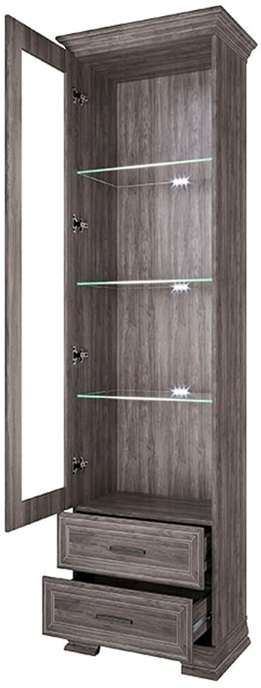 Витрина Анрэкс Тиффани 1D2S орех элия темный купить,NaN