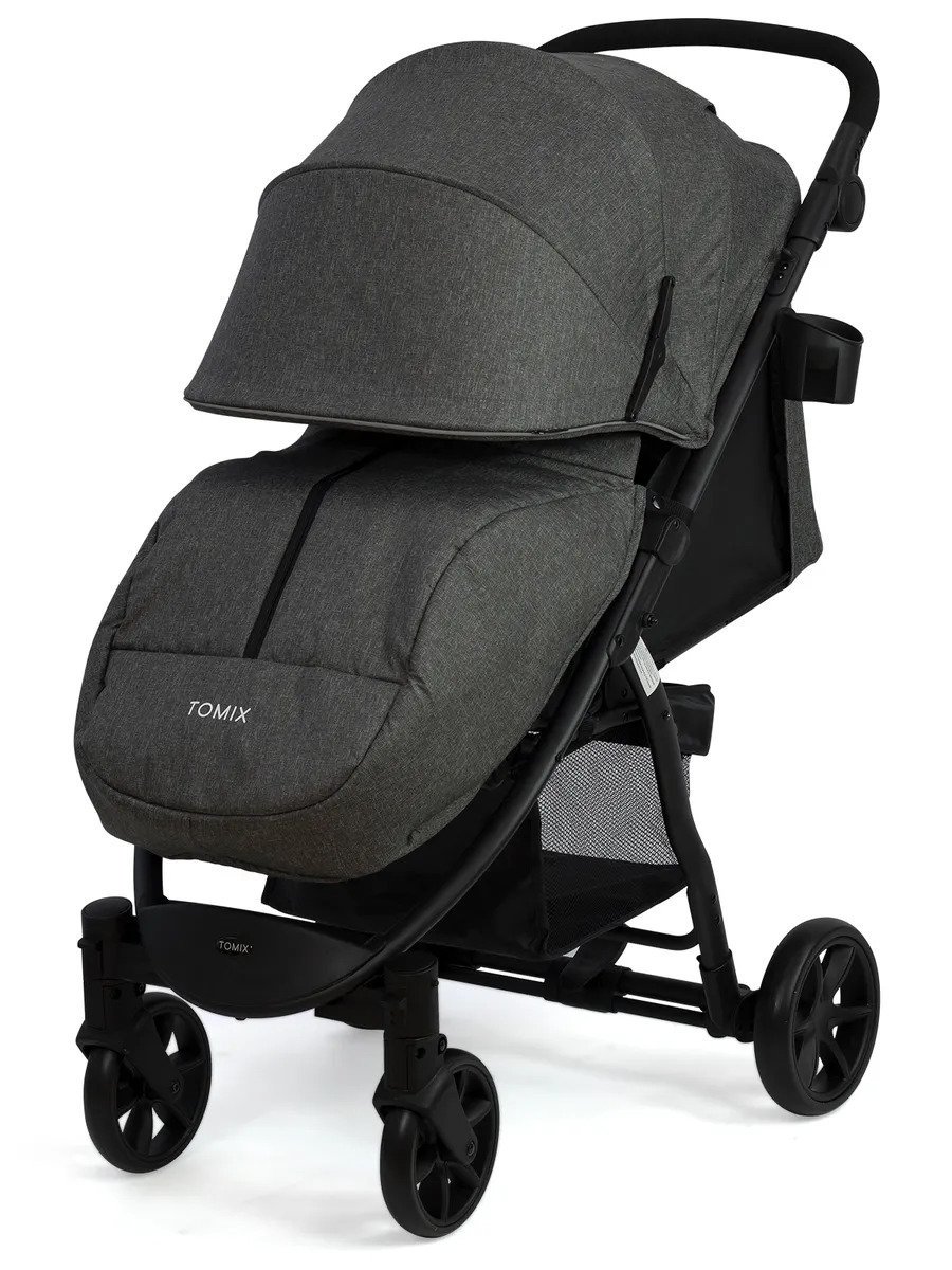 Коляска прогулочная Tomix Bliss V2 2022 Dark grey/Black  купить,NaN