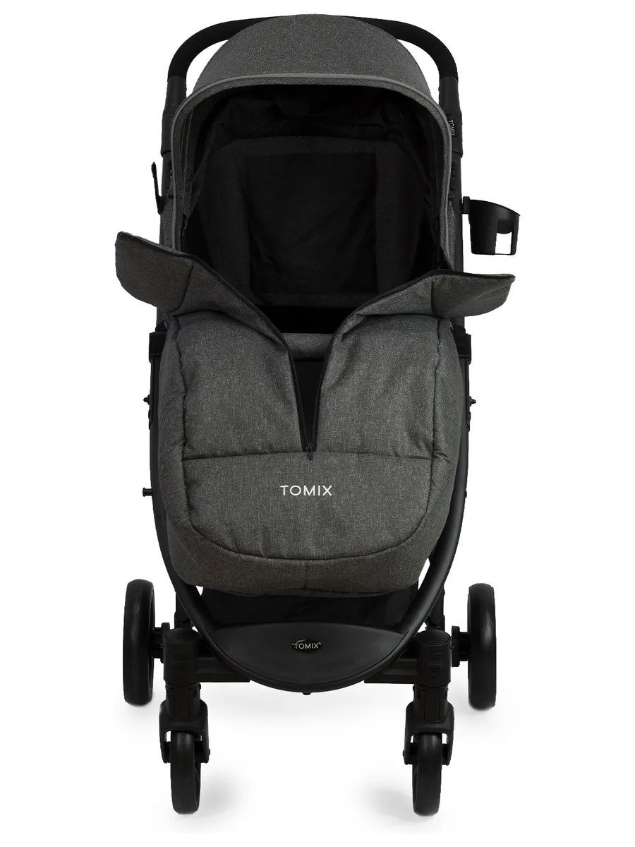 Коляска прогулочная Tomix Bliss V2 2022 Dark grey/Black  купить,NaN