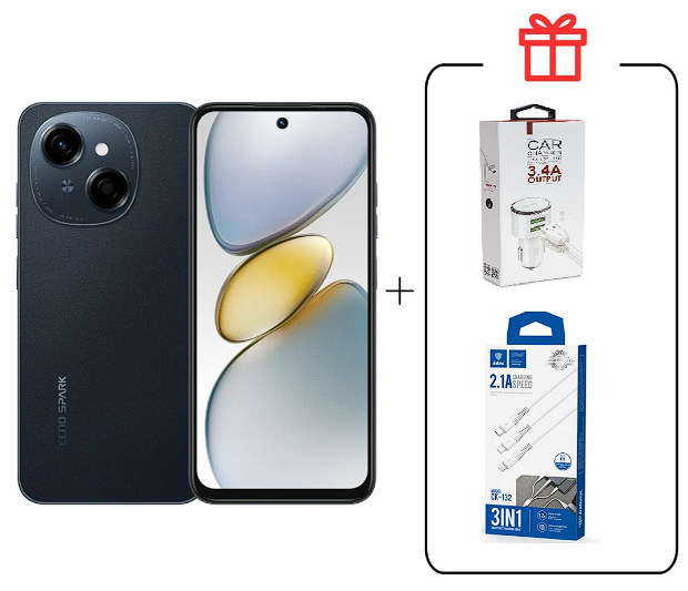 Смартфон Tecno Spark Go 1 3/64Gb Startrail Black+подарок купить,NaN