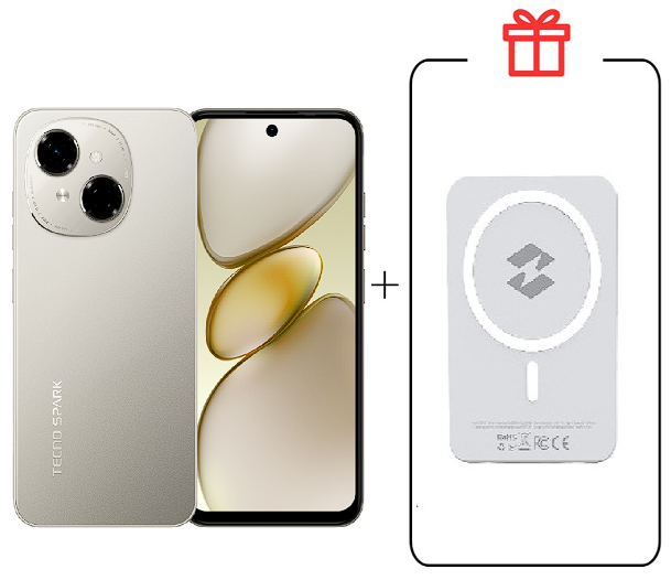 Смартфон Tecno Spark Go 1 3/64Gb Titanium Gold+подарок купить,NaN