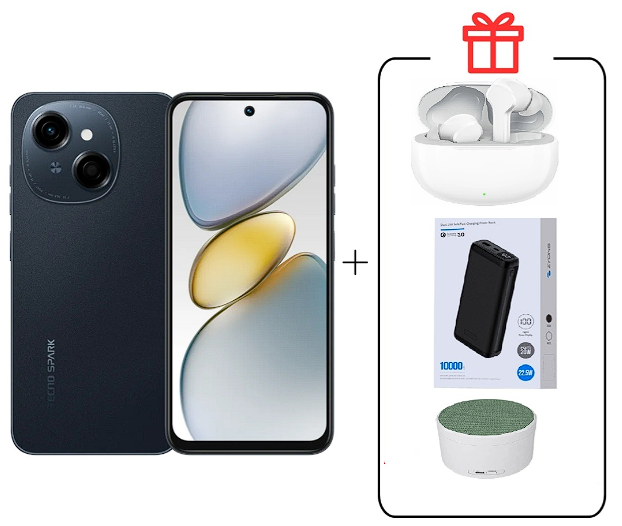Смартфон Tecno Spark Go 1 3/64Gb Startrail Black+подарок купить,NaN