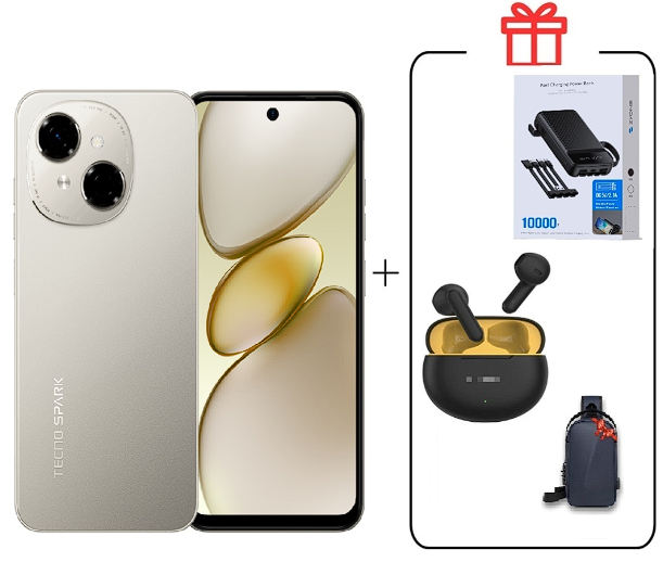 Смартфон Tecno Spark Go 1 3/64Gb Titanium Gold+подарок купить,NaN