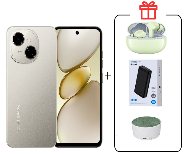 Смартфон Tecno Spark Go 1 3/64Gb Titanium Gold+подарок купить,NaN