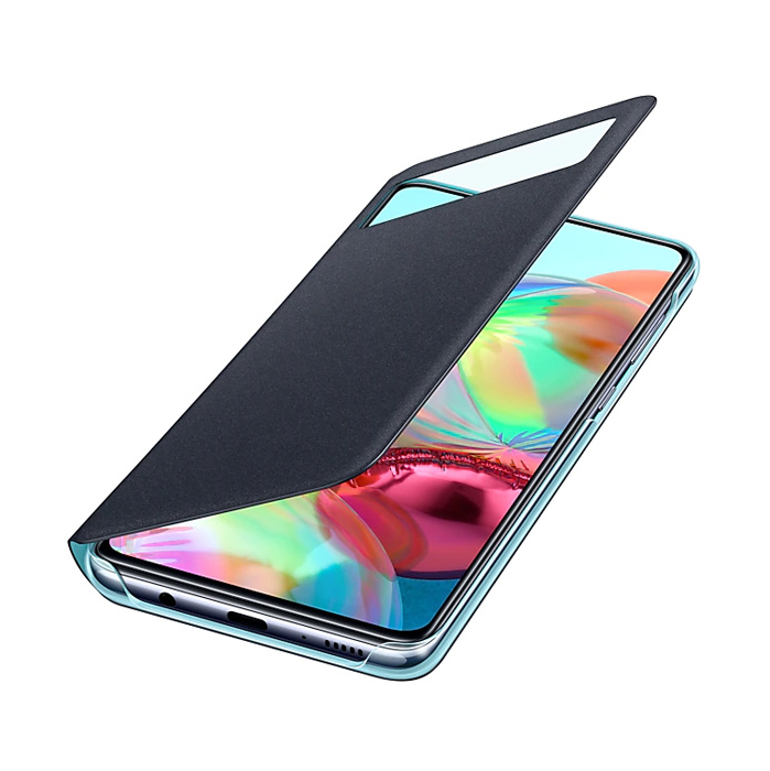 Чехол S View Wallet Cover для Samsung Galaxy A71 EF-EA715PBEGRU черный