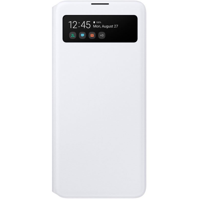 Чехол S View Wallet Cover для Samsung Galaxy A41 белый купить,NaN