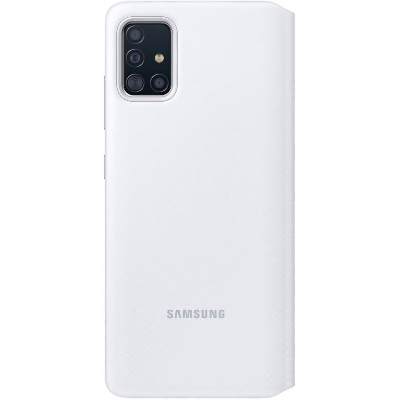 Чехол S View Wallet Cover для Samsung Galaxy A41 белый купить,NaN