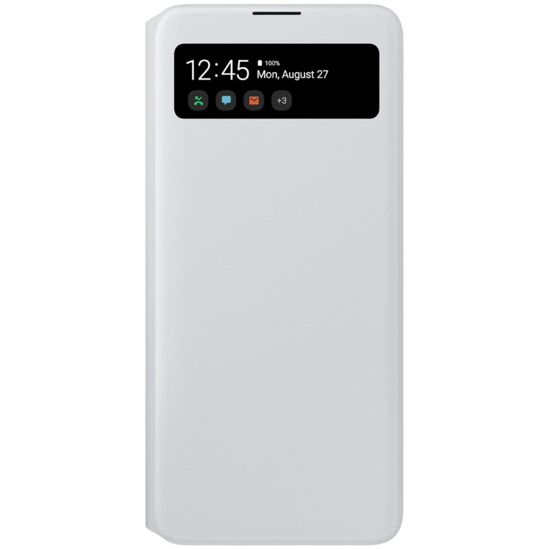 Чехол S View Wallet Cover для Samsung Galaxy A71 EF-EA715PWEGRU белый купить,NaN