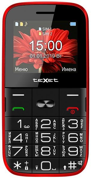 Мобильный телефон Texet TM-B227 Red купить,0