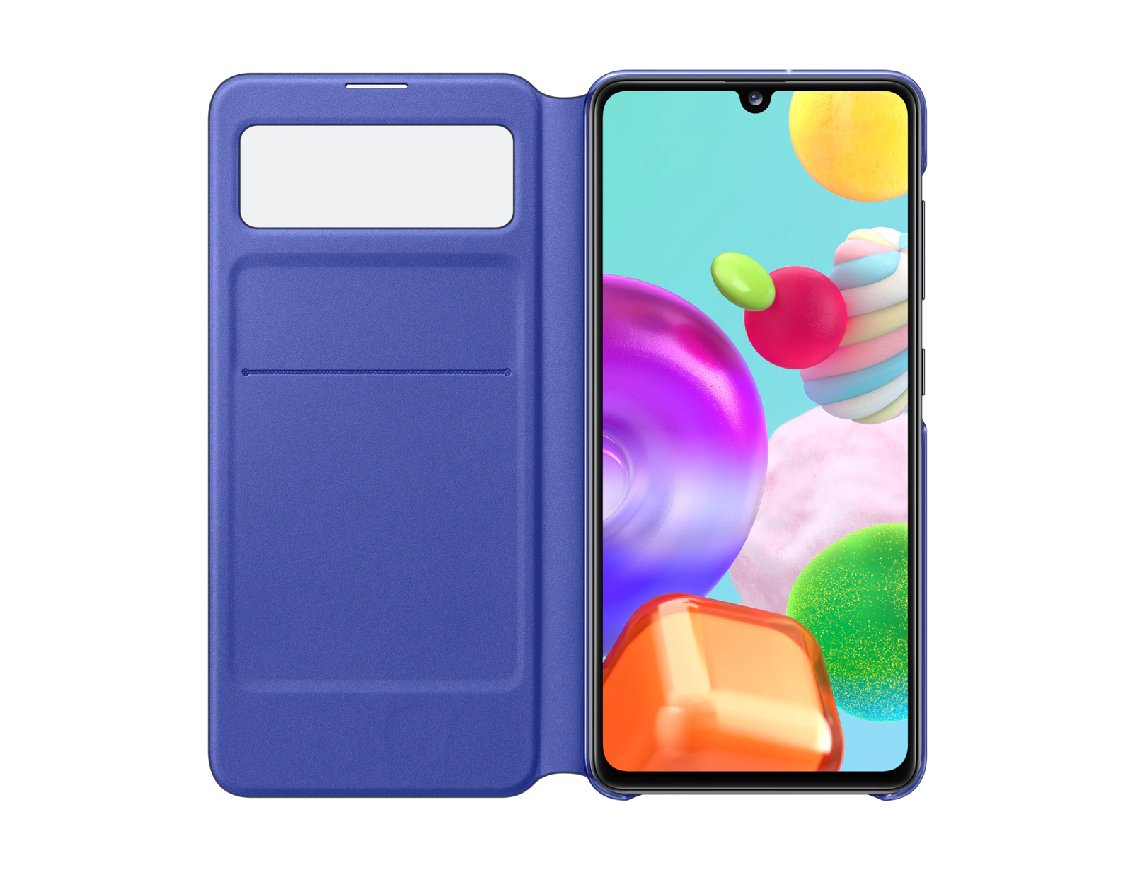 Чехол S View Wallet Cover для Samsung Galaxy A41 черный купить,NaN