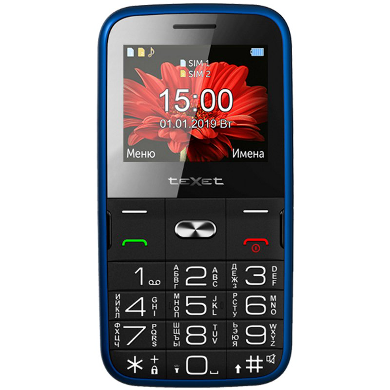 Мобильный телефон Texet TM-B227 Blue купить,NaN