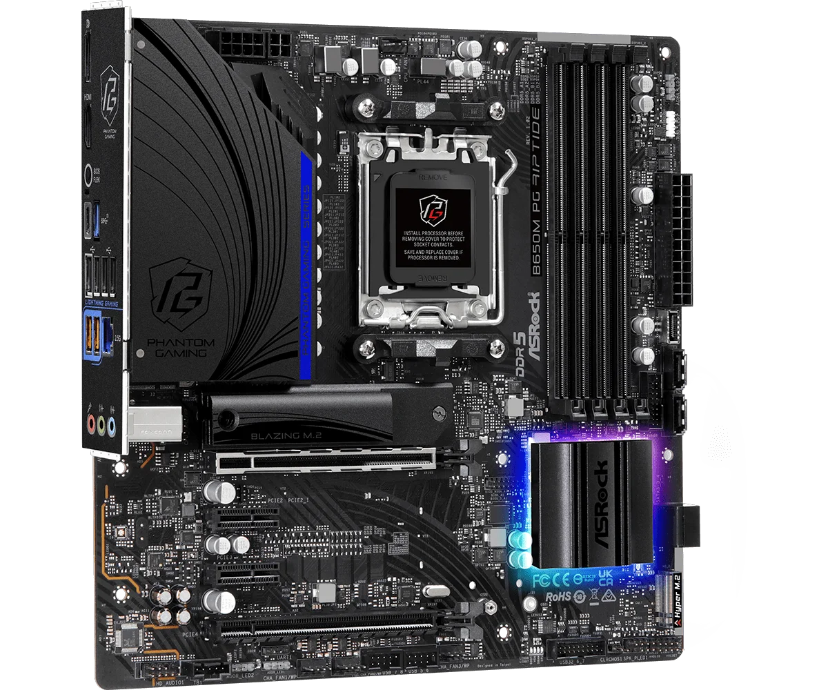 Материнская плата ASRock B650M PG Riptide 90-MXBJ90-A0UAYZ купить,0