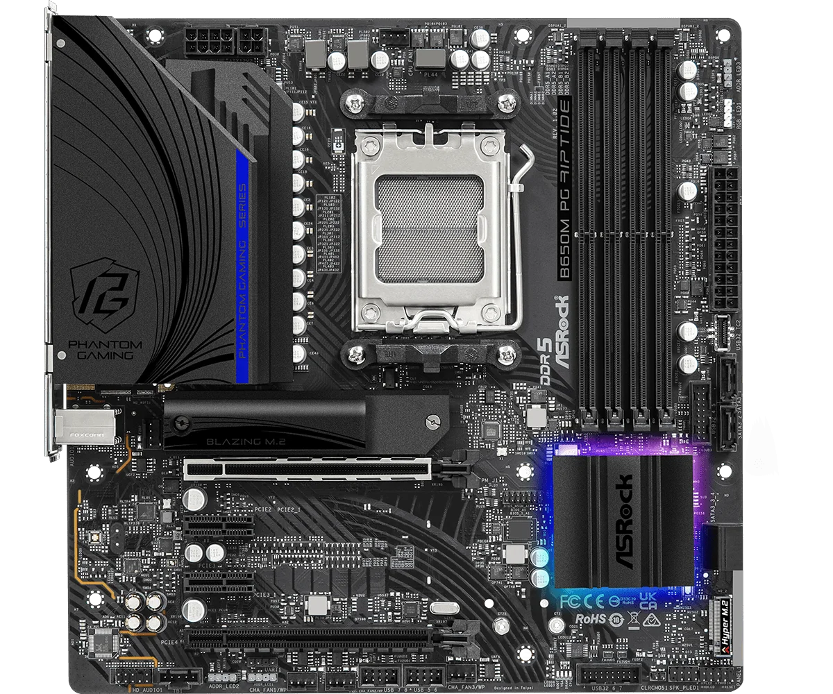 Материнская плата ASRock B650M PG Riptide 90-MXBJ90-A0UAYZ купить,0