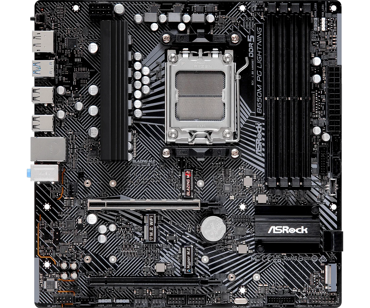 Материнская плата ASRock B650M PG Lightning DDR5 90-MXBMV0-A0UAYZ купить,0