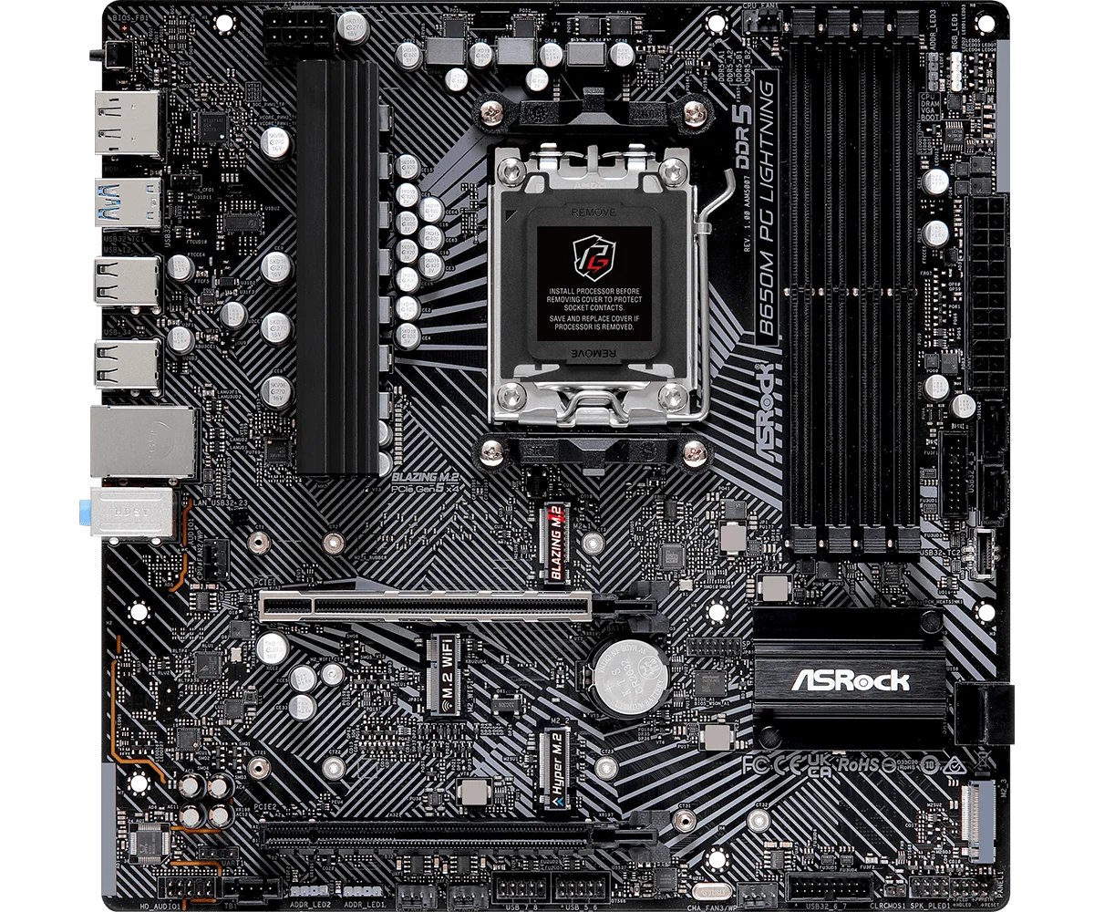 Материнская плата ASRock B650M PG Lightning DDR5 90-MXBMV0-A0UAYZ