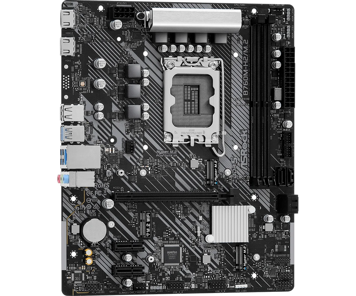 Материнская плата ASRock B760M-H2/M.2 DDR5 купить,0