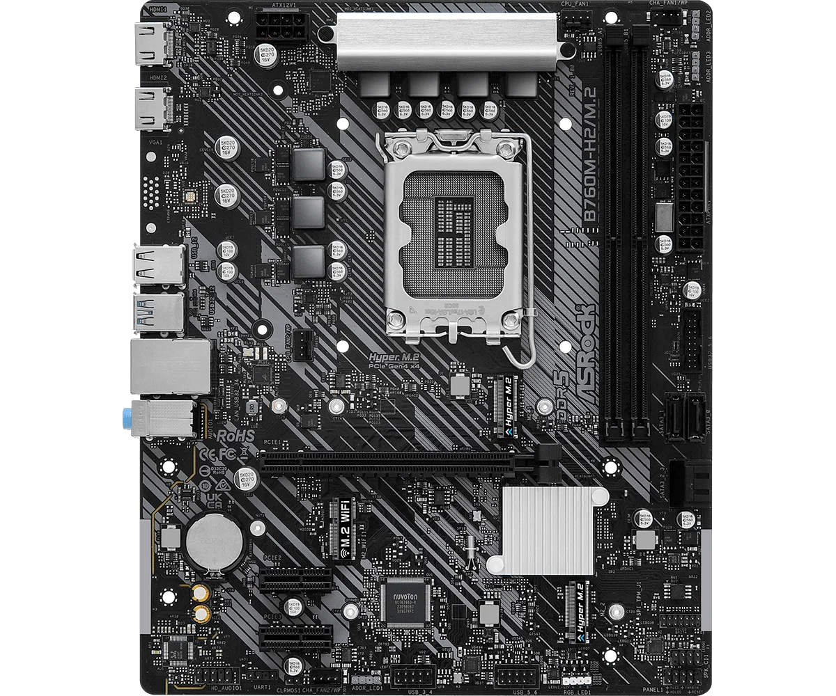 Материнская плата ASRock B760M-H2/M.2 DDR5