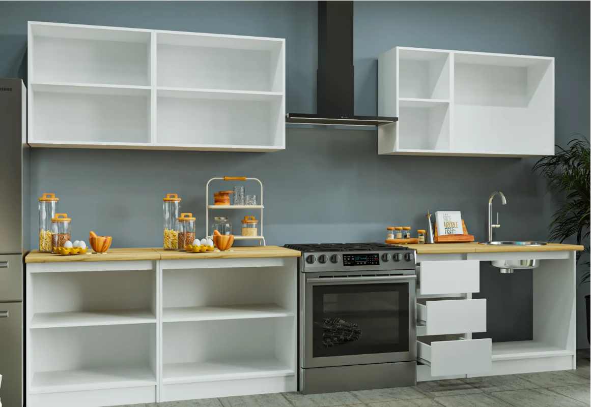 Кухонный гарнитур Гера 2600 Белый купить,225000