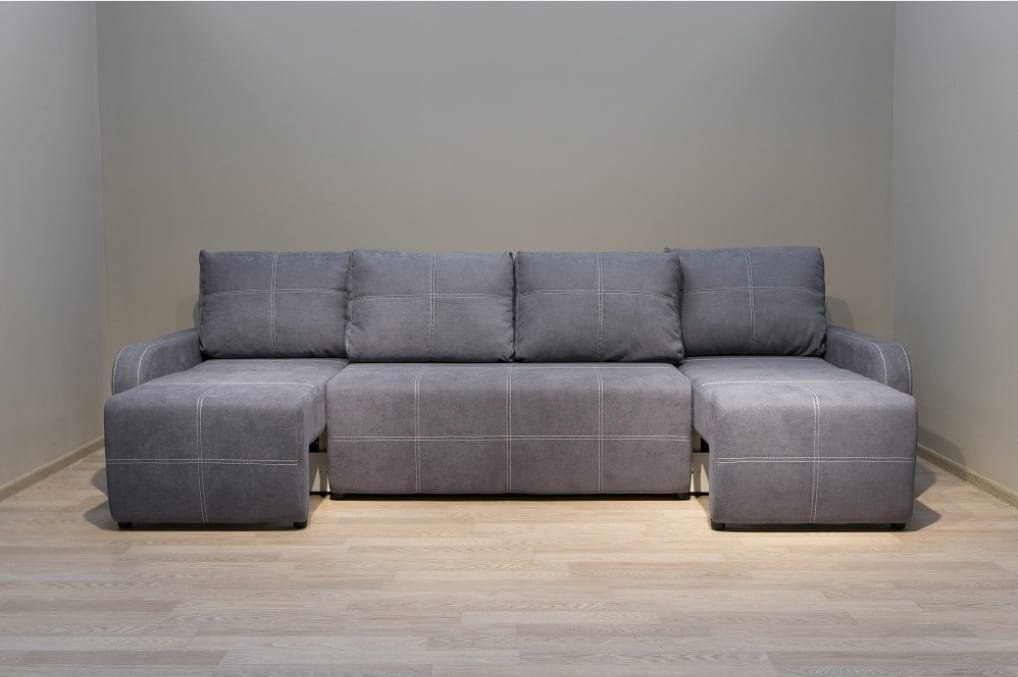 Диван Комфорт-S Патрик 2 угловой Lounge 14 серый купить,NaN