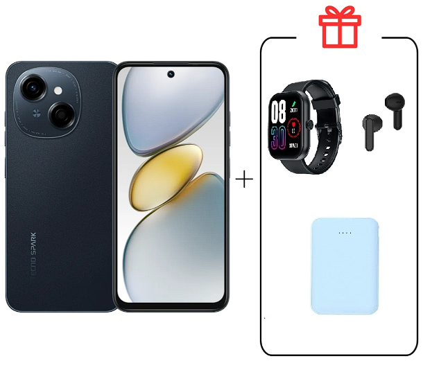 Смартфон Tecno Spark Go 1 3/64Gb Startrail Black+подарок купить,NaN