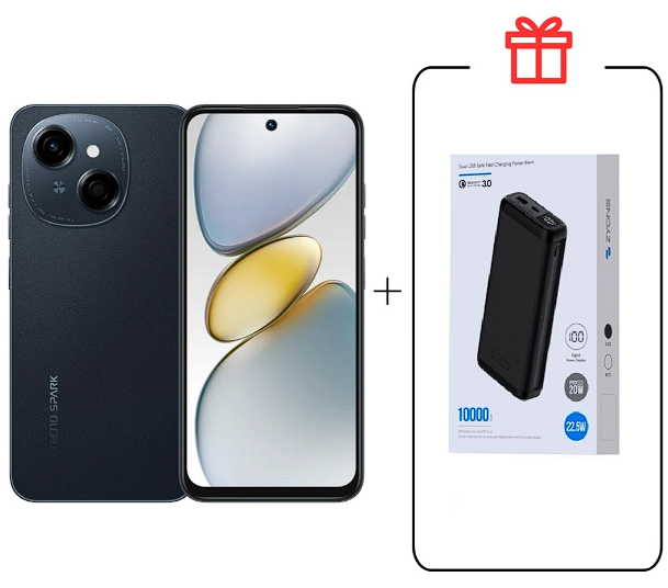 Смартфон Tecno Spark Go 1 3/64Gb Startrail Black+подарок купить,NaN