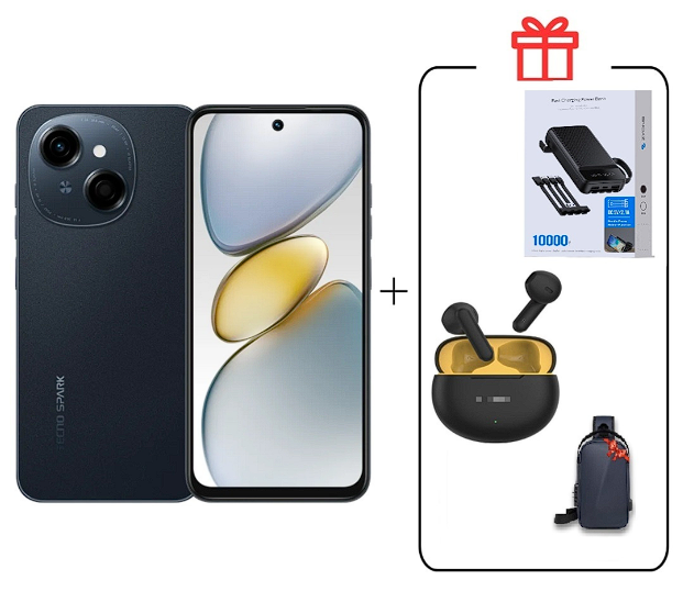 Смартфон Tecno Spark Go 1 3/64Gb Startrail Black+подарок купить,NaN