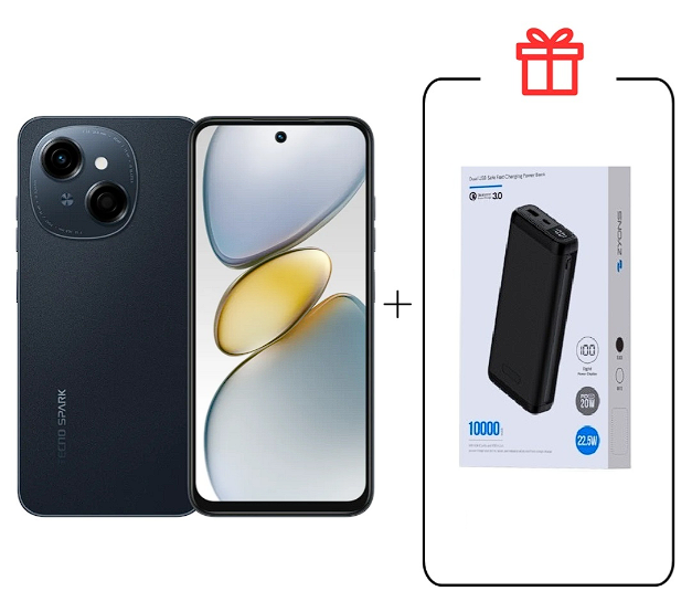Смартфон Tecno Spark Go 1 3/64Gb Startrail Black+подарок купить,NaN