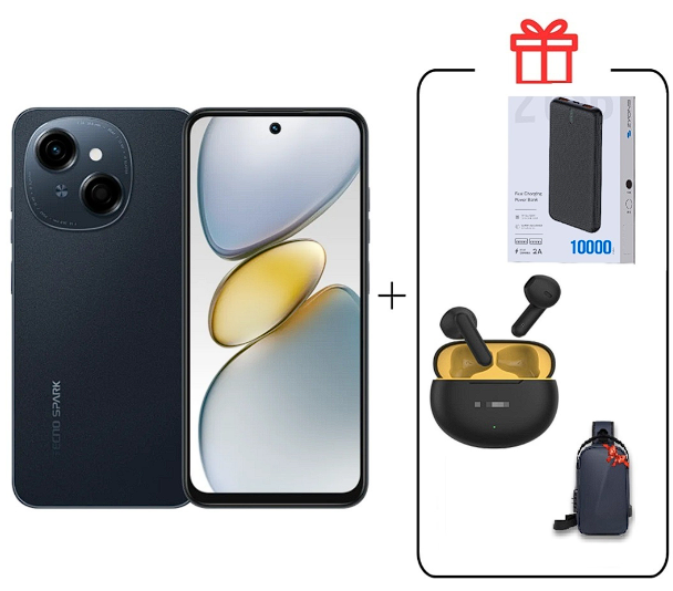 Смартфон Tecno Spark Go 1 3/64Gb Startrail Black+подарок купить,NaN