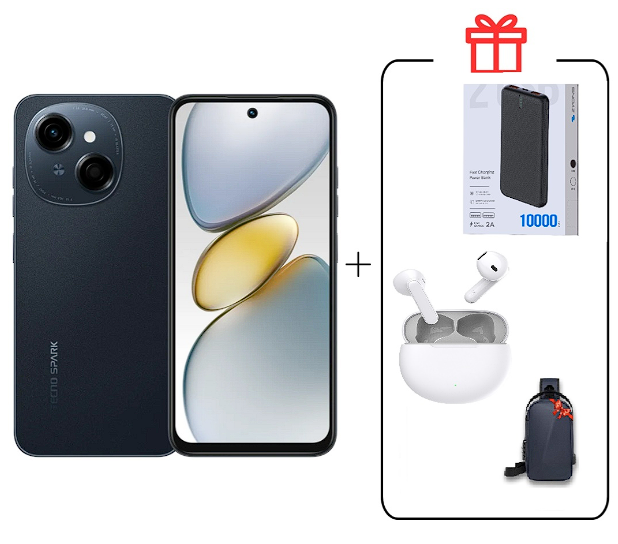 Смартфон Tecno Spark Go 1 3/64Gb Startrail Black+подарок купить,NaN