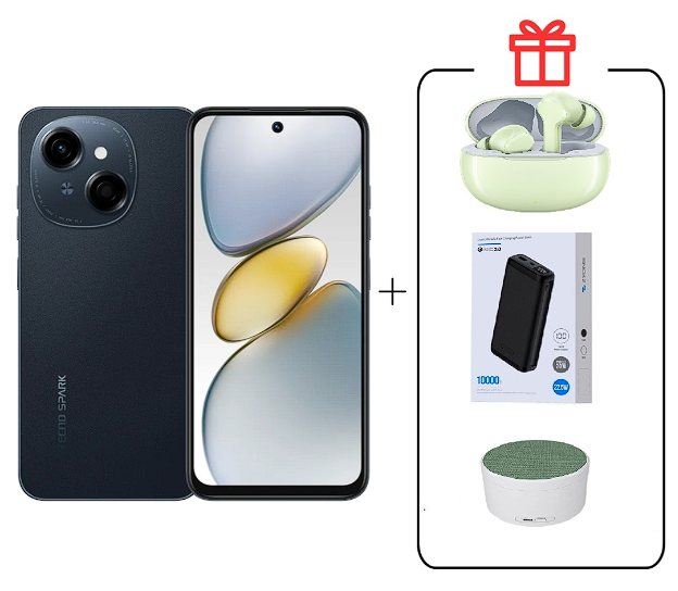 Смартфон Tecno Spark Go 1 3/64Gb Startrail Black+подарок купить,NaN