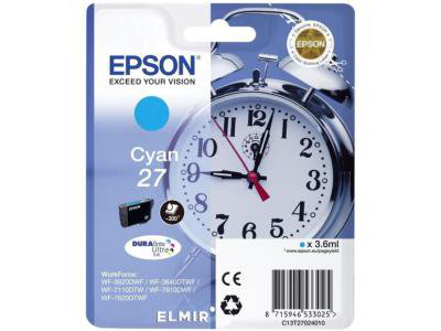 Картридж Epson C13T27024022 голубой  купить,NaN