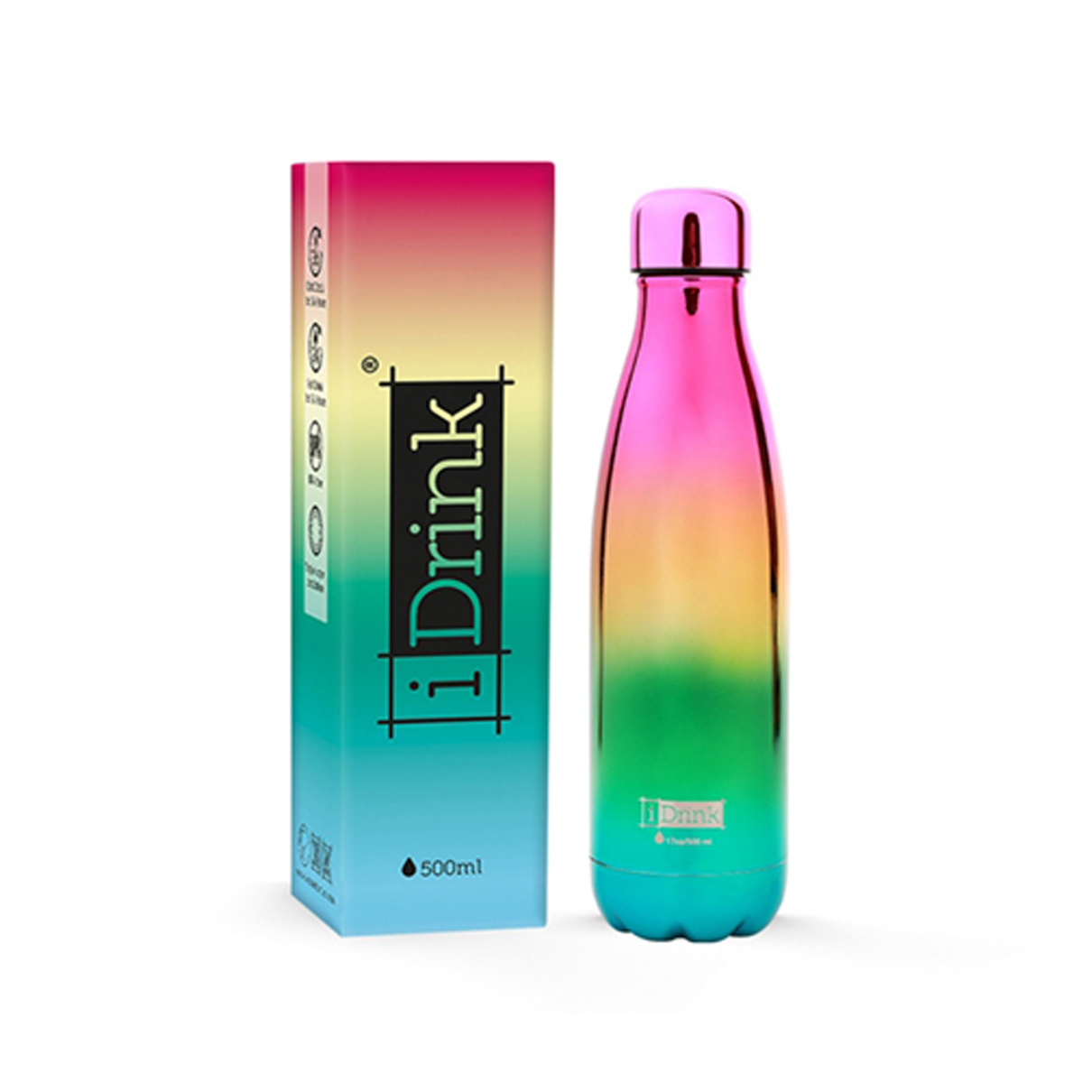 Бутылка iTotal METALLIC RAINBOW, 500 мл. купить,NaN